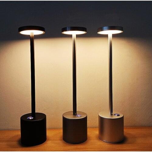 New Home Bedside LED Touch Switch Desk Lamp Rechargeable Dormitory Eye Protection Desk Light Charging Atmosphere Night Light