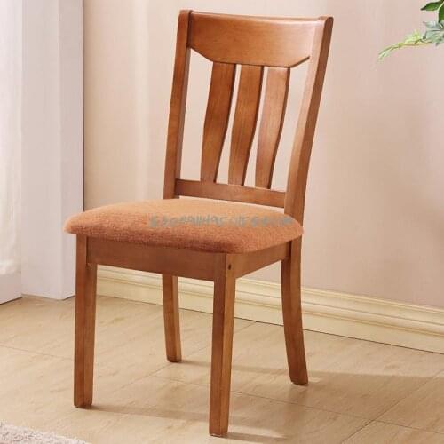 Solid Wood Dining Chair Home Backrest Simple Modern All-wood Chinese Dining Chair Dining Table Chair Stool