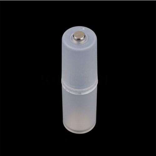 Kebidumei AAA to AA Size transparent Battery Converter Container 4pcs Cell batteries Adaptor Holder Storage Case Switcher