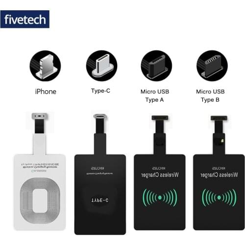 Qi Wireless Charger Receiver For iPhone 6 7 Plus Micro USB Type C Universal Charging Adapter Pad Coil For Samsung Huawei Xiaomi