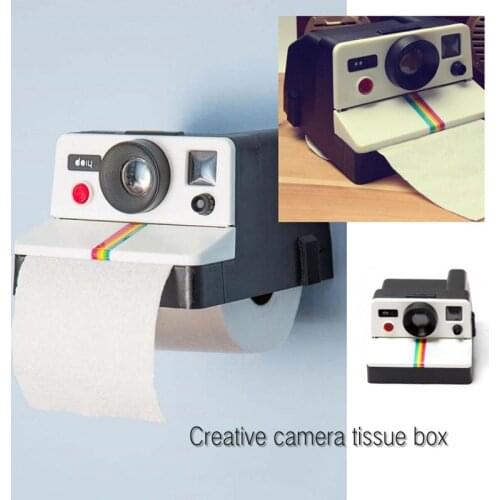 Retro Cute Camera Tissue Tube Toilet Roll Box Tissue Box Household Tissue Box Bathroom Decorative