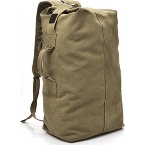 2018 Large Capacity Rucksack Man Travel Bag Large Capacity Climbing Bag Tactical Military Backpack Canvas Sports Shoulder Bags
