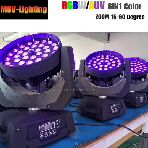4pcs/lot Moving Head LED zoom Wash Beam Stage Lighting DMX 512 DJ For 36X12W 36X15W 36X18W