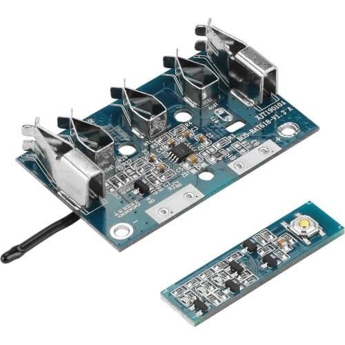 Battery PCB Circuit Board Kit Replacement Battery Case Housing Cover LED Light Label for Bosch 18V Tool Parts