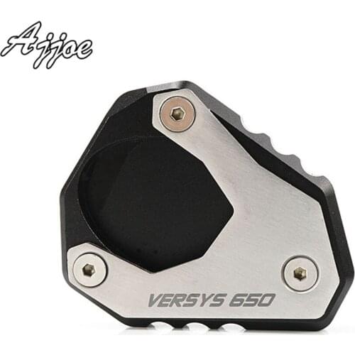 Motorcycle Kickstand Extension Plate Side Stand For Kawasaki Versys 650 Versys650 2014-2019
