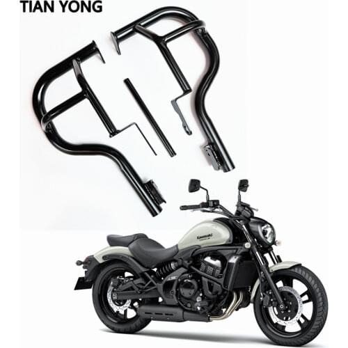 Engine Guard Highway Crash Bar Bumper / Rear Passenger Backrest Bar for Kawasaki VN650 Vulcan S 650 2015 2016 2017 2018