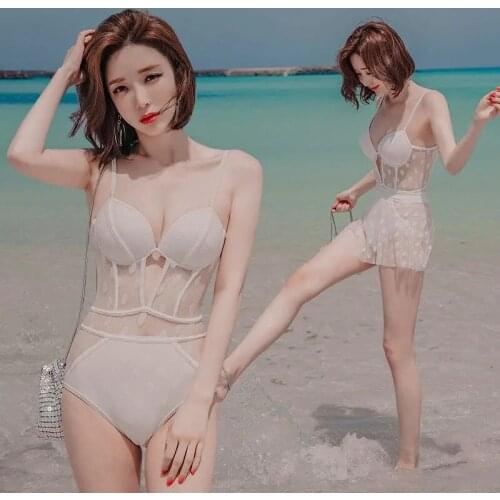 2021 Sexy Women High Waist Bikini Swimsuit Gather Halter skirt Swimwear Female Brazilian Biquini Bikini Set Bathing Suit Bather