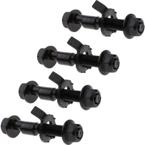 4Pcs Four Wheel Alignment Cam Bolt 12mm Eccentric Screw 12.9 Double Gasket