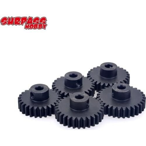5PCS M1 5mm Pinion Motor Gear 11T-13T 14T-16T 17T-19T 20T-22T Metal Gear Set for 1/8 RC Buggy Monster Truck Car Brushless Motor