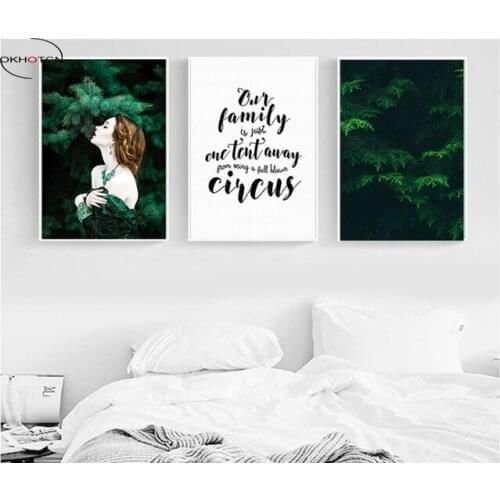 Unframed Fresh Beauty Forest Woods 3 Pieces Wall Art Print Picture Canvas Painting Poster for Living Room No Framed