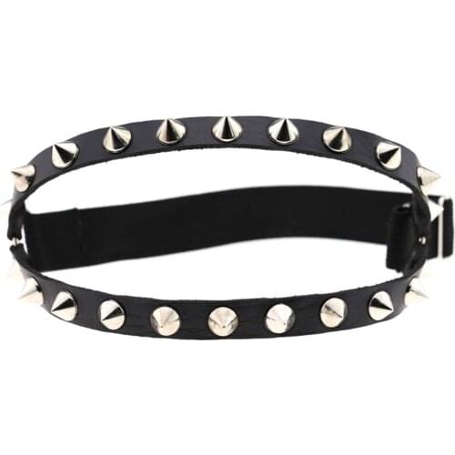 Elements punk hip-hop leg ring foot ring double row garter belt suspenders boots belt harajuku elastic rivets garter belt