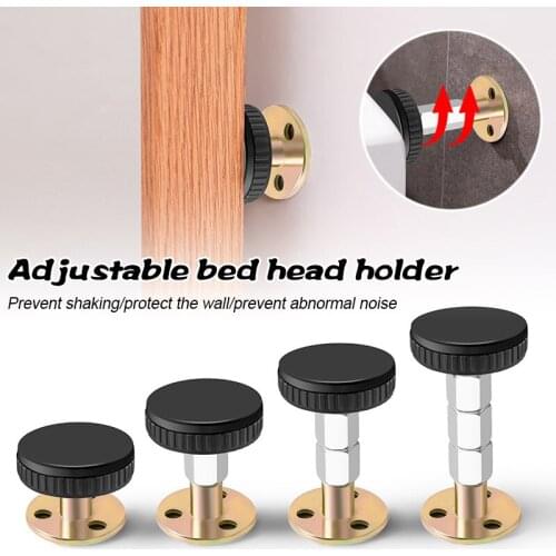 HOT Adjustable Threaded Bed Frame Anti-Shake Tool Headboard Stoppers Protect The Wall from Banging For Home