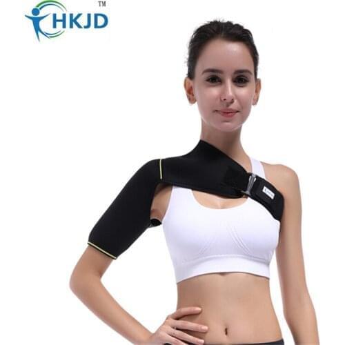 HKJD NEOPRENE SHOULDER ARM SUPPORT WRAP FULLY ADJUSTABLE FOR TIGHTNESS COMPRESSION