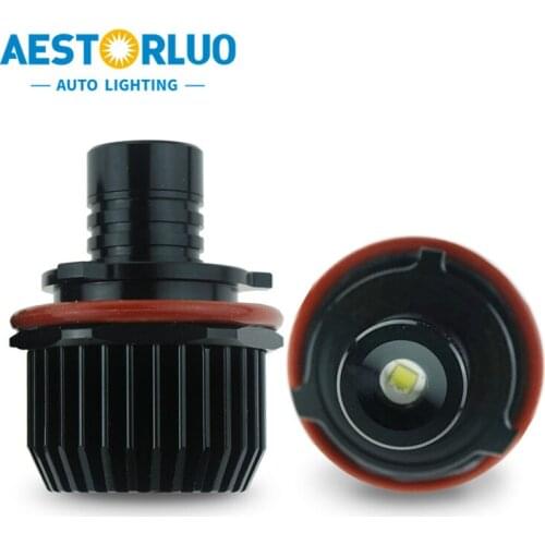 2pcs Factory Supply Canbus 20W E39 Angel Eyes Halo Ring LED Marker For BMW E87 E82 E88 E60 E61 E64 E65 E83 E53 White12V