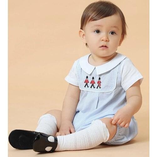 Newborn Baby Romper Spanish Toddler Boys Girls Embroidery Cartoon Jumpsuit Baby Clothes Summer Kids Cotton Birthday One Piece