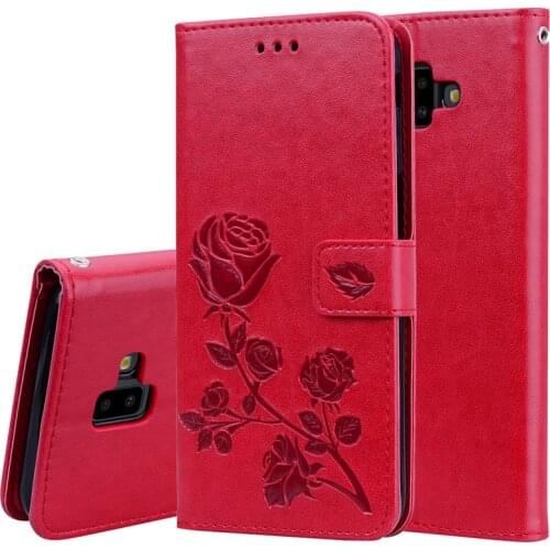 Leather case For Samsung J6 Plus Case Wallet Flip Cover For Samsung Galaxy J6Plus 2018 J6+ J 6 Plus J600F J610F phone bag coque