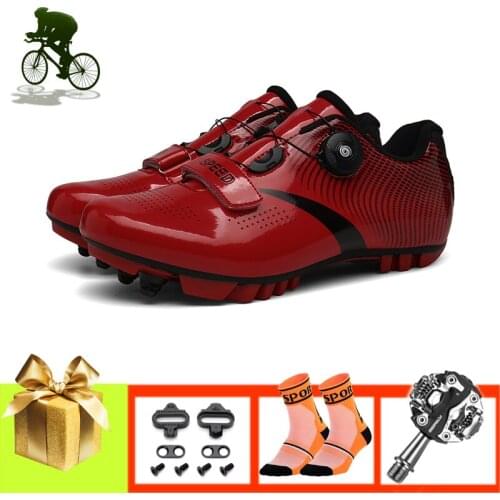 Professional Bicycle Sneakers Sapatilha Ciclismo Mtb SPD Pedals Mountain Bike Shoes Self-locking Breathable Riding Bike Shoes