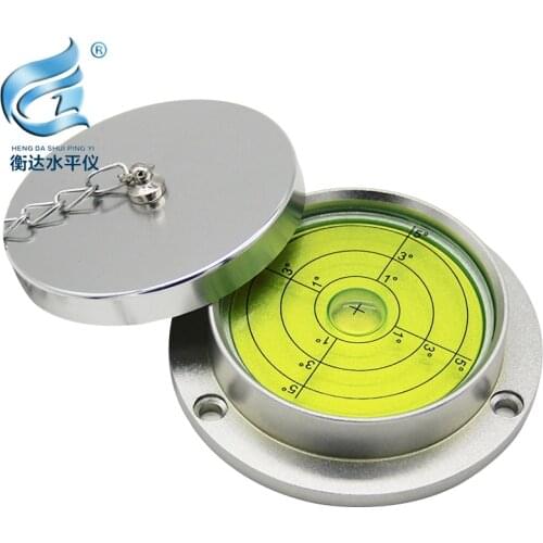 Metal round horizontal bubble high-precision spirit level construction machinery level