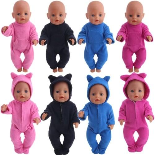 Doll Unicorn Pajamas Nightgowns 4 Colors For 18 Inch American&43 Cm Baby New Born Doll For Our Generation Christmas Girl`s Toy
