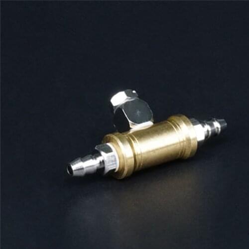 Brass Stainless Steel Three-way Joint Diverter Valve 3CH Connector for Tamiya 1/14 RC Truck Car Modification Parts