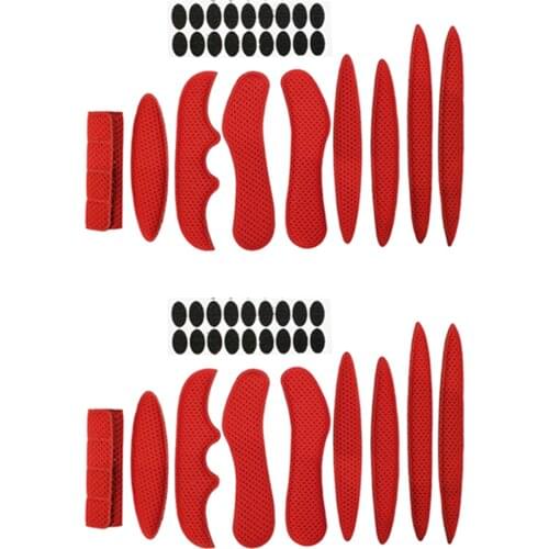 Helmet Padding Kit 54PCS Bicycle Replacement Universal Foam Pads Set Helmet Cushions for Bike Cycling Motorcycle Helmet