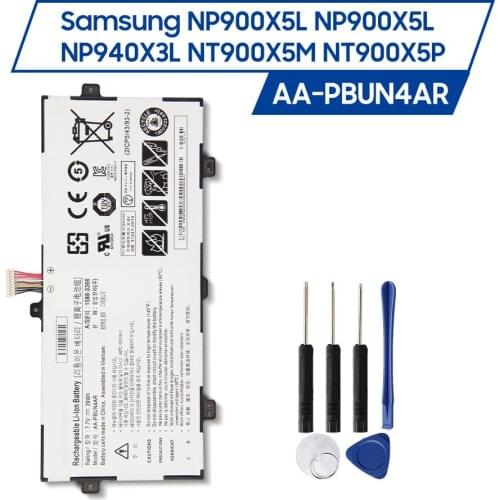 Original Replacement Battery AA-PBUN4AR 39Wh For Samsung NP900X5L NP900X5L NP940X3L NT900X5M NT900X5P Tablet Battery