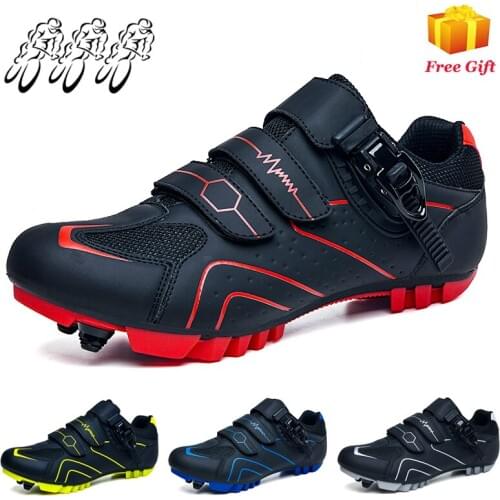 Autumn New Breathable Lock-free Cycling Shoes for Men and Women with Lock-up Mountain Bike Anti-skid Road Power Cycling Shoes