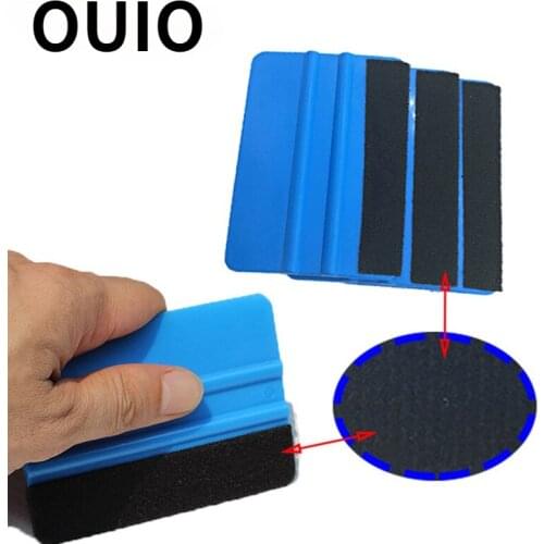 OUIO 1PC Car Cleaning tool Scraper Blue squeegee High Quality For Kia Rio Ceed Cerato Sorento Mazda CX-7 6 Mini Cooper R56 F56