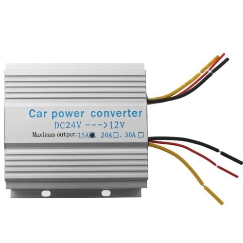DC 24V to 12V Car Truck Power Inverter Max Output 15A DC to DC Inverter Transformer Step Down Converter Car Accessories