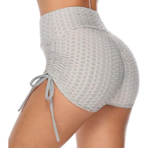 Stripes Solid Seamless Fitness Yoga Shorts Scrunch Butt Yoga Running Shorts Sport Women Gym Leggings High Waist Workout Shorts