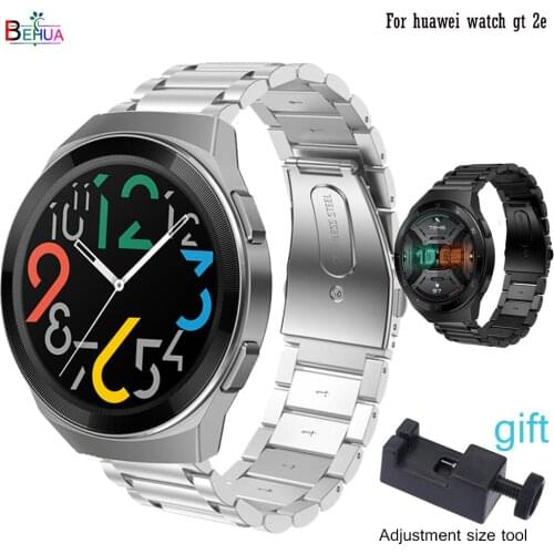 BEHUA Stainless Steel 22mm Watchband Replacement For huawei watch gt 2e Wristband bracelet strap For Amazfit GTR 47mm correa new