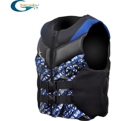 YONSUB Professional Life Jacket Men Women Neoprene Rescue Fishing Adult Life Jacket Drifting Life Vest Swimming Surfing