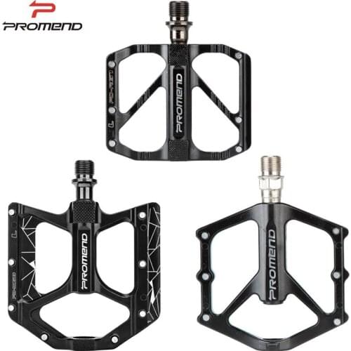 PROMEND MTB Road Bike Ultra Light Pedal 9/16 Flat Non-slip Lubrication 3 Palin Bearing Pedals Mountain Bike parts Accessories