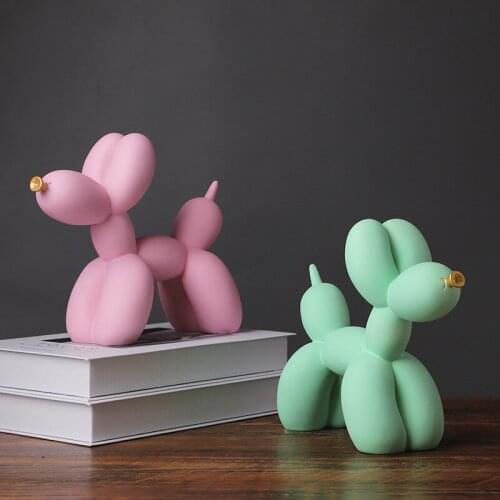 Balloon dog modern simple creative resin furniture living room swing resin crafts office decorator