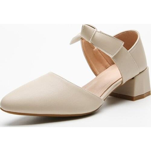 High heel sandals rough heel lady shoes