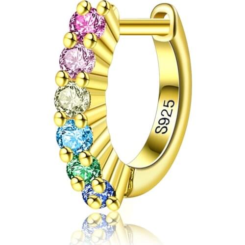 SILVERHOO 925 Sterling Silver Earring For Women Fine Jewelry High Quality Cubic Zircon Irregular Lady Earrings Best Selling Gift