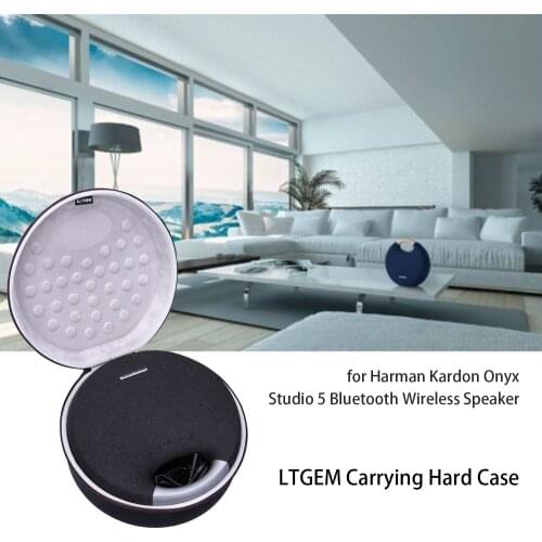 LTGEM EVA Black Carrying Hard Case For Harman Kardon Onyx Studio 5 Bluetooth Wireless Speaker
