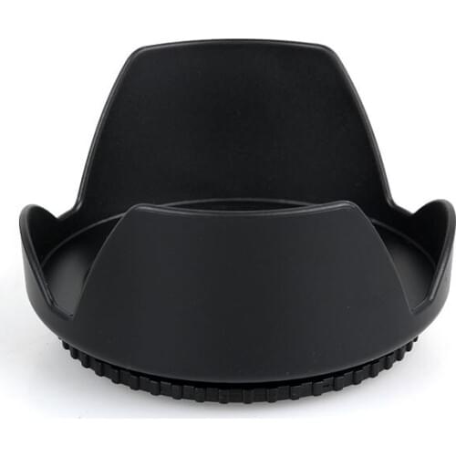 2pcs Camera Filter 49 52 55 58MM Tulip Petal Flower Lens Hood for d5200 d5100 d3200 d3100 18-55mm