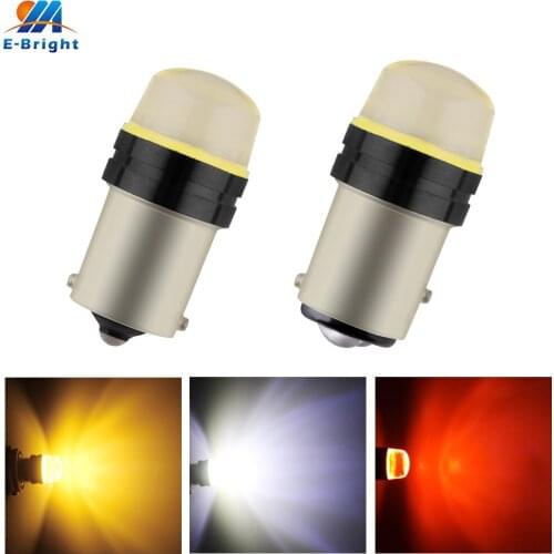 2pcs DC 12V White COB 12 SMD SILICA LED Bulb P21W 1156 BA15S PY21W BAU15S 1157 BAY15D Turn Signal Tail Brake Reverse Light