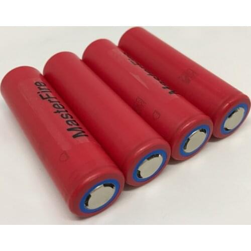 4pcs/lot MasterFire Sanyo NCR18650GA 3500mAh 18650 3.7V Rechargeable Battery for Toy Flashlight lithium batteries 30A discharge