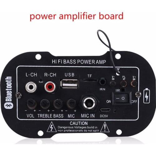 5 Inch 7.4V/YS/rechargeable / BT With MIC Power Amplifier Board TF Card, U Disk, Bluetooth Play MP3 Music Power Amplifier Board