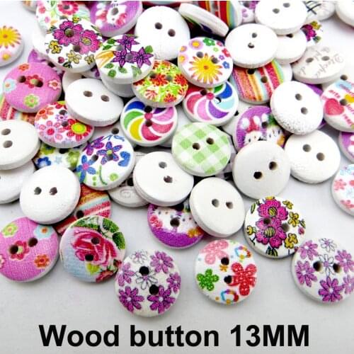 50PCS Wooden Check Shirt Buttons 13MM Sewing Clothes Boots Coat Accessory Garment Decorative Sweater Button MCB-1016X
