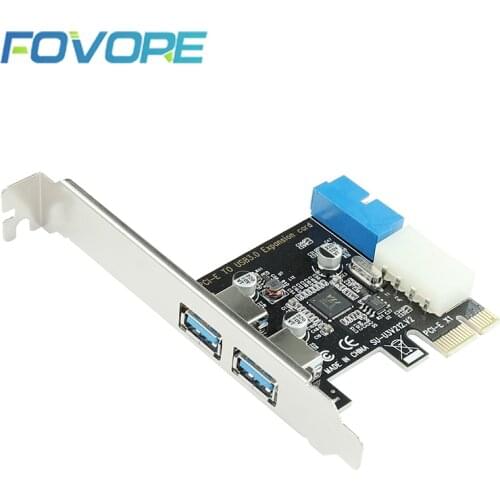USB 3.0 PCI-E Expansion Card Adapter 2 Port USB3.0 Hub Internal 19pin 19 pin Header USB 3 to PCIE PCI express adapter Card