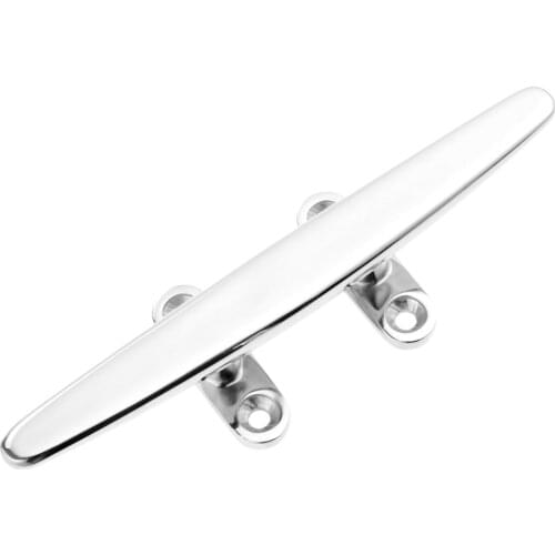 Gohantee 1pc Boats Accessories Marine Bollard Yacht Stainless Steel Flat Top Low Silhouette Boat Cleats 200mm 8" Boat Rope Cleat