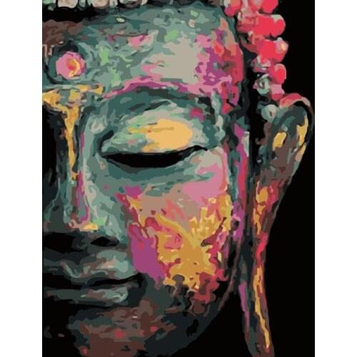 Full Square Diamond Embroidery Bronze Buddha Head 5D DIY Diamond Painting Picture Of Rhinestone Room Decortion chrismas Gift