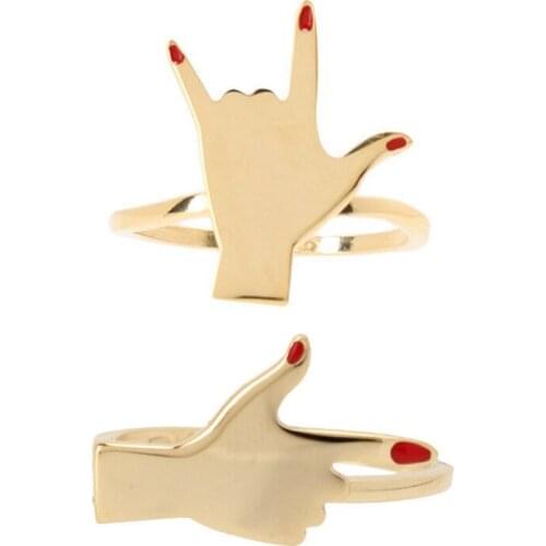 Free shipping 10pcs/lot latest fashion jewelry accessories metal enamel hand finger ring