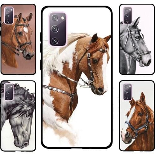 Horse Pony Painted Case For Samsung Galaxy S20 FE S8 S9 S10 Plus S10e Note 10 Plus Note 20 S21 Ultra Cover