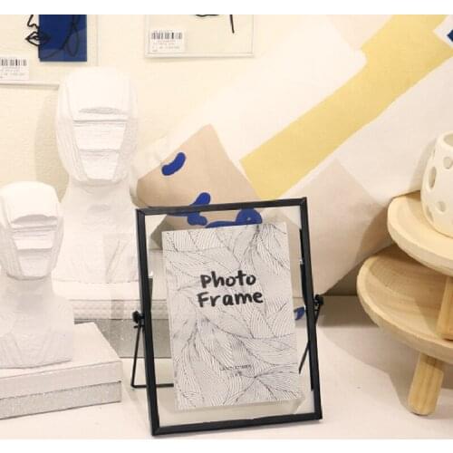 Black Stand Photo Frame Clip Desk Decor Acrylic Gold Photo Frames Picture Bed Painting Cadre Photo Mural Picture Frames BW50XK