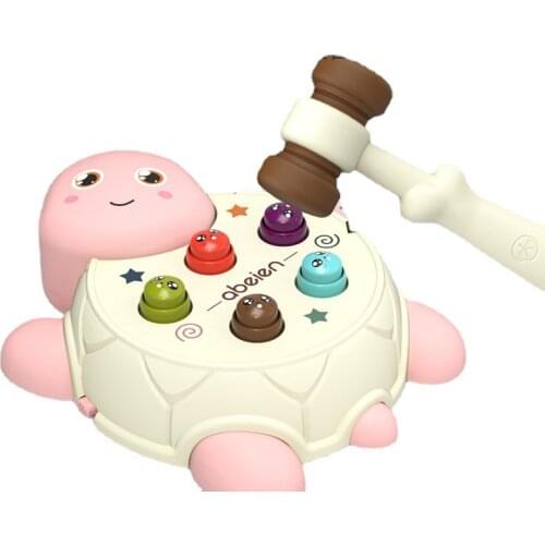 Childrens Electric Light and Music Cute Turtle Playing Hamster Toy Parent-child Interactive Baby Game Machine Educational Toy