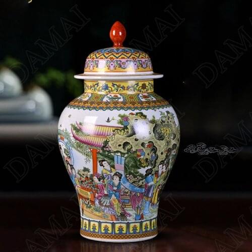 European Ceramic Vase Retro Agate Painting Landing Flower Vases Living Room Balcony Dried Flowers Organizer Home Decoration